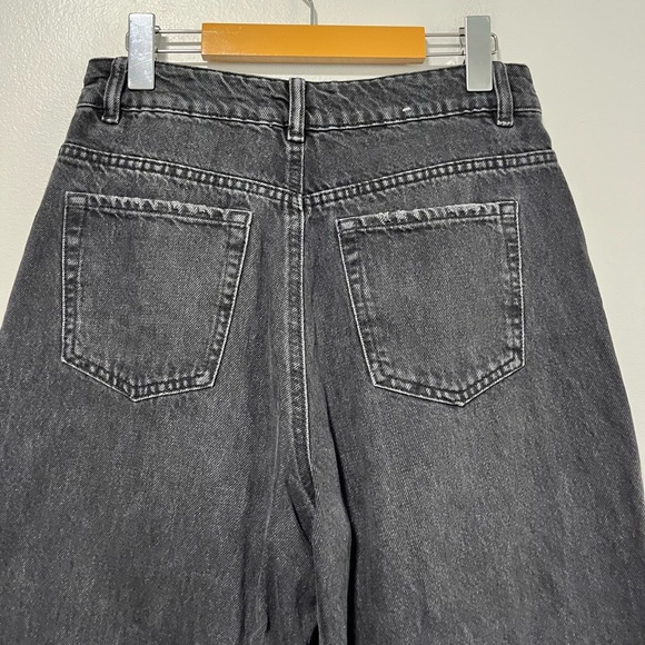 Garage Denim Ample Baggy Jeans Black Raw Hem Size 7 (28) - Picture 6 of 11